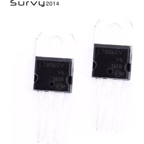 10PCS L7806CV L7806 7806 LM7806 TO-220 The new quality is very good work 100% of the IC chip