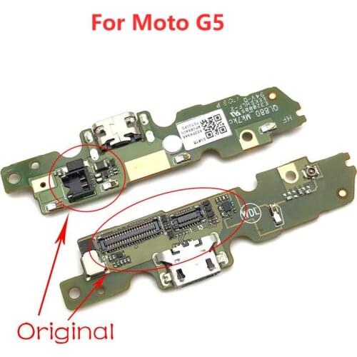 10PCS New For Motorola Moto G5 XT1672 XT1676 5.0 Dock Connector USB Charging Port Board Flex Cable Replacement