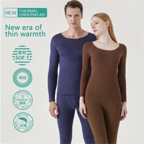 2021 Thermal Underwear Sexy Men And Women Clothes Winter Seamless Antibacterial self-heating Warm close-fitting Women And Men