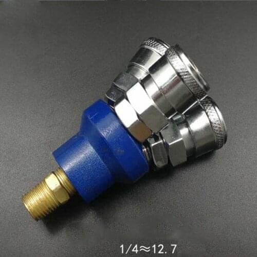 3 Ways 1/4" BSP Male C Type Air Hose Quick Coupler Socket Connector Normal Quality Non-locking