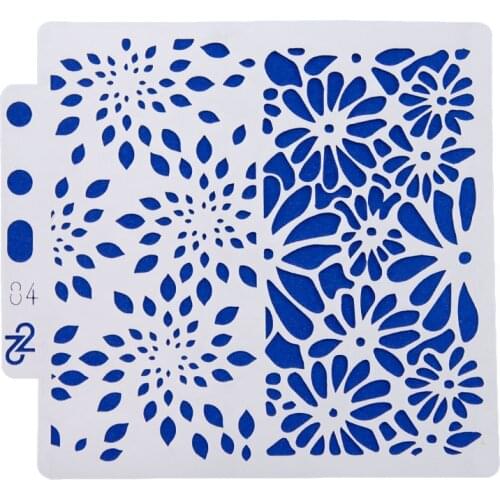 5pcs Two flower Layering Stencilsr Spray stencil DIY Scrapbook photo album Decorative Embossing DIY Paper Card Crafts