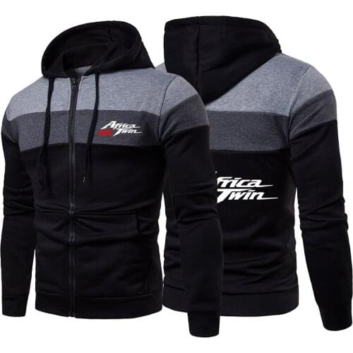Africa Twin Crf 1000 L Crf1000 Custom Fashion Male Print Stitching Color Sweatershirts Casual Motorcycle Clothing Cotton Coats