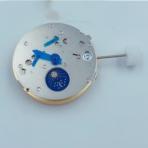Watch movement accessories Shanghai ST10 movement six pins 6912 seconds 3 o 'clock position calendar gold movement