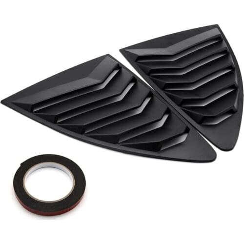 Black Style Rear Quarter Window Louver ABS Fit For 2013-18 Scion FRS Subaru BRZ