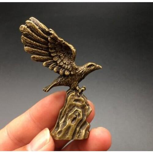 Pure copper antique Dapeng wings eagle office crafts ornaments