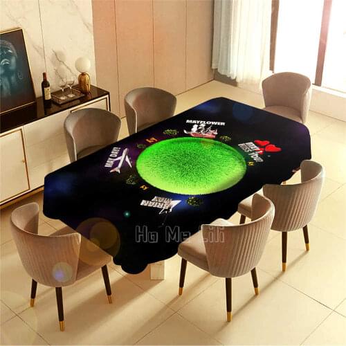Protect The Green Earth Pattern Barbecue Picnic Home Party Table Cloth