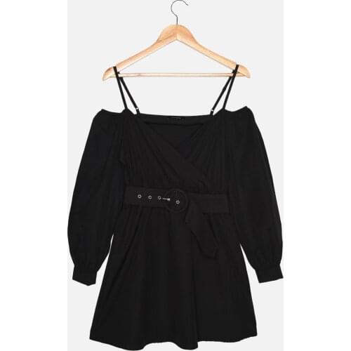 Trendyol Arched Flounces Dress TWOAW22EL0365