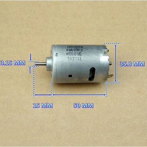 DC 6V 9V 12V 18V 23800RPM JOHNSON RS-545 Carbon Brush Motor High Speed Large Torque DIY Toy Electric Drill