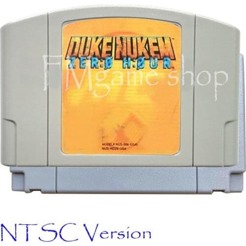 Duke Nukem Zero Hour Memory card Game Cartridge for 64 bit USA NTSC Version Video Game Console Card vita Mortal