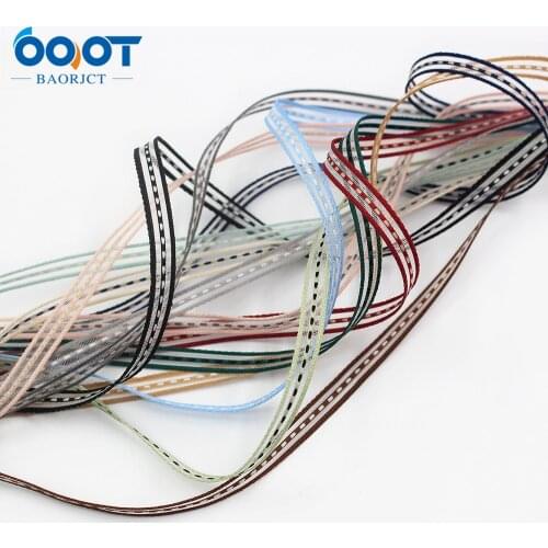 L-20717-695,10yards 1/4" Pure color hollow double-sided yarn color matching ribbon,DIY headdress wedding gift packaging material