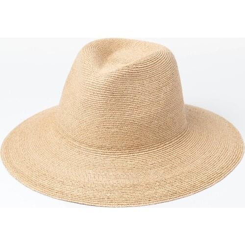 Summer Raffia Sun Hat for Women Girl Fashion Jazz Top wide birm Straw Hats Lady Seaside Vacation Sunscreen Beach Hat Wholesale