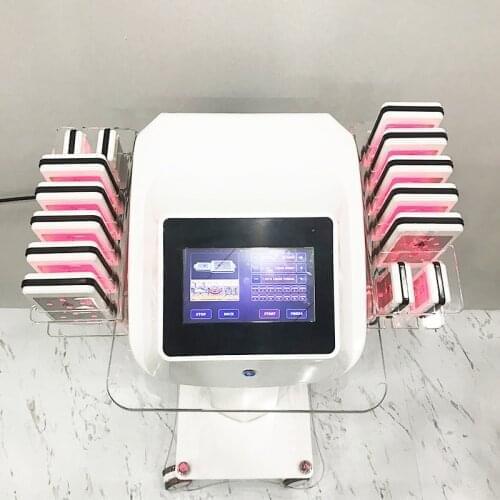 Hot 14 pads lipo laser slimming machine 100mw body weight loss anti cellulite Low level laser therapy lipolaser equipment