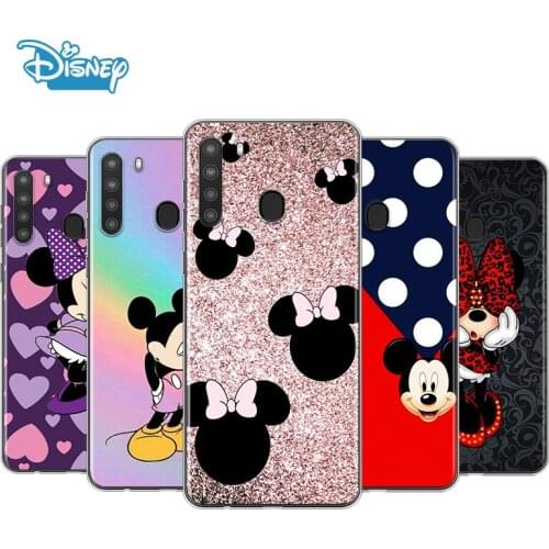 Cute Mickey Mouse For Samsung A90 A80 A70 A70S A60 A50 A40S A30 A20 A10S A10E A10 A2 Core Transparent Phone Case
