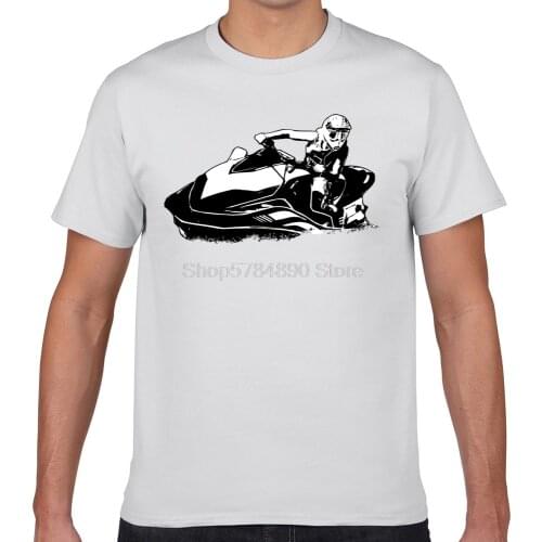 Tops T Shirt Men jetski jet ski boatercycle water scooter Funny Harajuku Cotton Male Tshirt