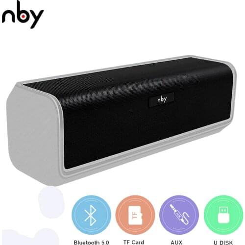 Nby 6690 Portable Bluetooth Speaker 10W Stand 4D Stereo Wireless Loudspeaker Fm Radio Speakers Computer Bass Support TF AUX USB