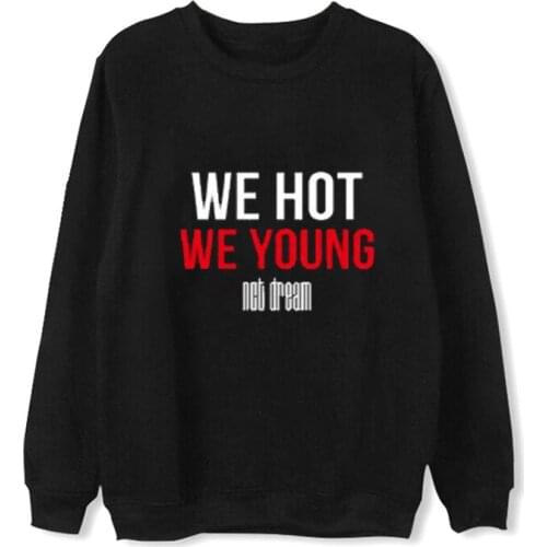 New arrival nct dream Album we young Sweatshirt Pullover Hip Hop Casual Loose Clothes kpop Korean Collective style Sweatshirts