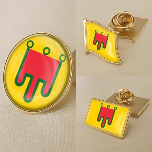 Auvergne of France Flag Brooch Badges Lapel Pins