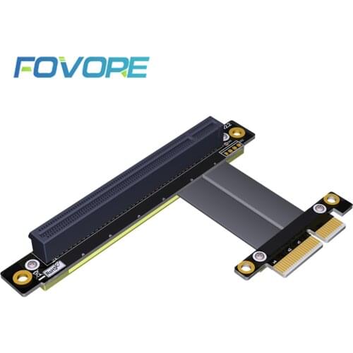 PCI Express PCIE Riser Card PCI-E 4X to 16X Extension Cable PC Graphics Card PCI Express Connector Flexible Cable Extender Riser