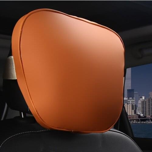 PU Car Headrest Maybach Design S Class Ultra Soft Pillow Suede Fabric For Mercedes-Benz 29*19cm Back Cushion Accessories