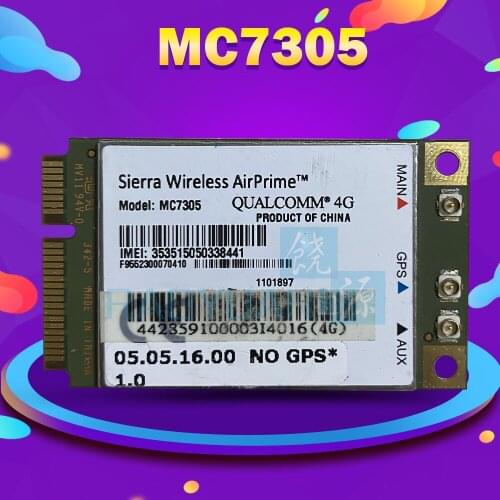 Unlocked Sierra Wireless Airprime MC7305 4G 3G 100Mb Mini PCI-E M.2 Wifi WWAN Card Module HSPA+ EDGE GPS LTE 1800/2100/2600 MHz