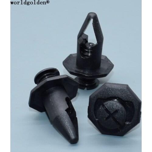 Worldgolden 100pcs auto fasteners Bumper Fascia Push-Type Retainer for Accord1990-On 91504-SM4-000