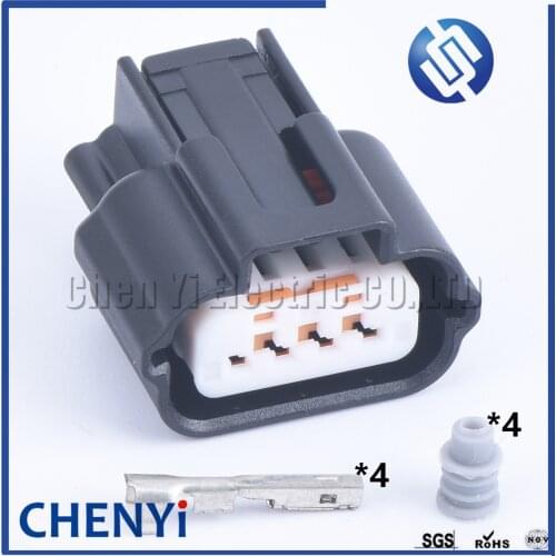 1 Set 4 Pin (0.6) PK605-04027 Female Engine Throttle Automotive Housing Connector Female Socket For MITSUBISHI PK605-04027