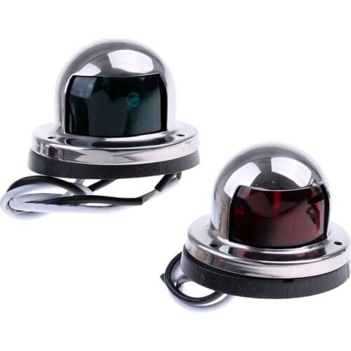 2Pcs Marine Boat Yacht Light 12V LED Bow Navigation Light Sailing Signal Light