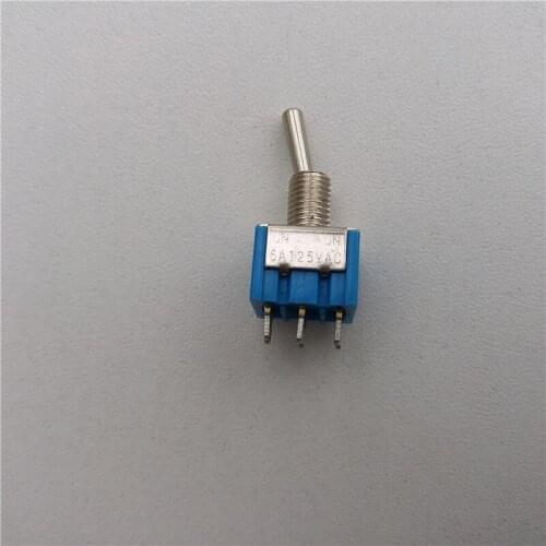 25pcs Toggle Switches 202 MTS-202/MTS-203 250V 3A 6 pin double ON-ON 6 feet 2/3 gear