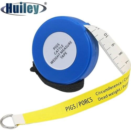 2500 MM Pigs Cattle Weight Tape Measure Veterinary Equipment Farming PVC Soft Measuring Tape Farm Useful Weighting Ruler Meter