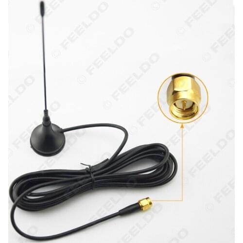FEELDO Car SMA Connector Active Digital TV Antenna Aerial With Built-in Amplifier #FD-925