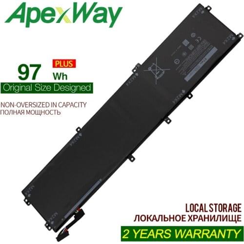 ApexWay 97Wh 6GTPY 05041C Laptop battery for Dell precision M5520 M5530 XPS 15 9560 9570 5XJ28 5D91C P56F-001 P83F001