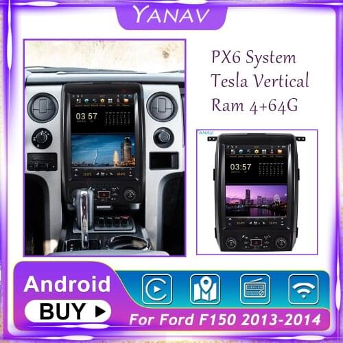 2Din Android Car Radio For Ford F150 2013-2014 GPS Navigation Stereo Receiver Vertical HD Screen Car Video Multimedia MP3 Player