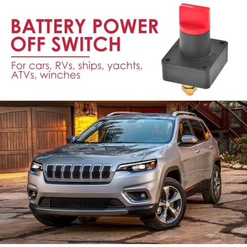 Battery Kill Switch Power Disconnect Rotary Isolator Power Disconnect Cut Off Switch for Car Boat Marine Van Truck RV ATV Carav