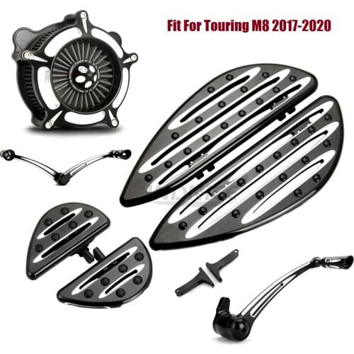 Deep cnc cut black Floorboards Brake arm Shifter Levers Air Cleaner filters Fit For harley 2017-2020 road glide Special FLTRXS