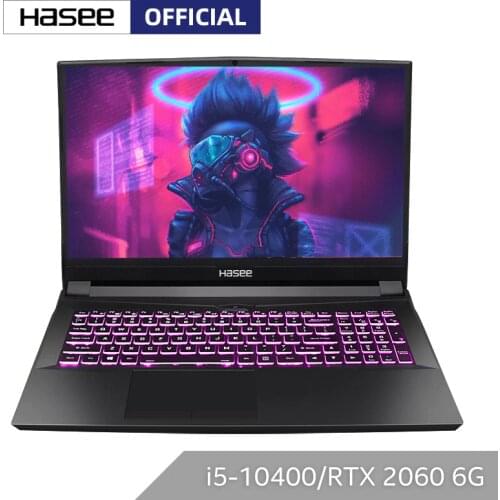 Hasee TX8-CU5DK Laptop for Gaming(Intel Core I5-10400+RTX2060/16GB RAM/256SSD+1T HDD/16.1''144hz 72%NTSC IPS ) Notebook computer