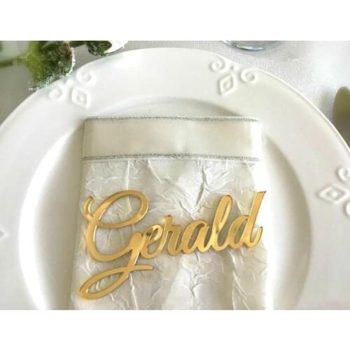 Custom Wedding Place Cards Personalized Names Place name settings Guest name tags party decoration Wedding Signs Calligraphy