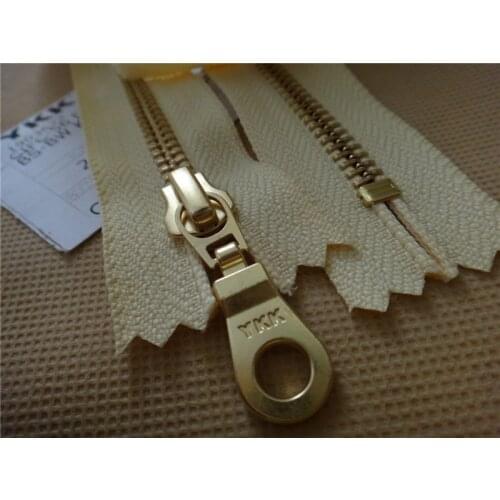 YKK5 metal gold ketone closed zipper 15-50cm pocket bag clothing clothing pocket