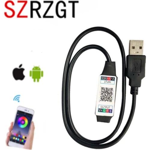 Mini RGB Bluetooth Controller USB 5V 12V 24V Music Bluetooth LED Controller Light Strip Controller For RGB LED Strip