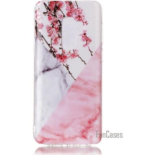 Soft TPU phone Case For fundas Samsung galaxy s9 plus Marble pattern Case For coque samsung galaxy s9 plus telephone Case