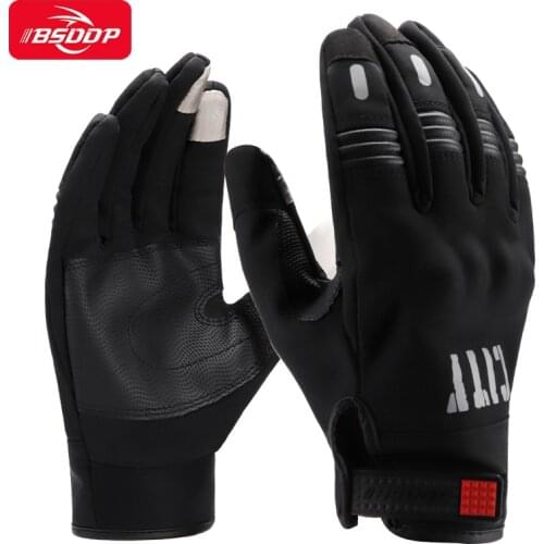 BSDDP Motocross Full Finger Gloves Motorcycle Outdoor Cycling Touch Screen velveteen Accessories Protective Gear Men Women Use