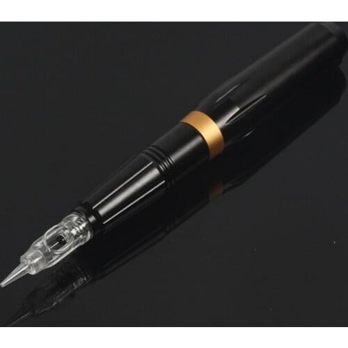 Permanent makeup tattoo machine kit agulha easy click black/pink rotary tattoo pen strong power for eyebrow eyeliner tattoo