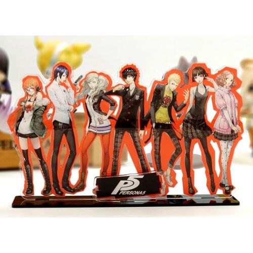 Persona5 P5 Hero Ryuji Anne Yusuke family acrylic stand figure model plate holder cake topper anime game
