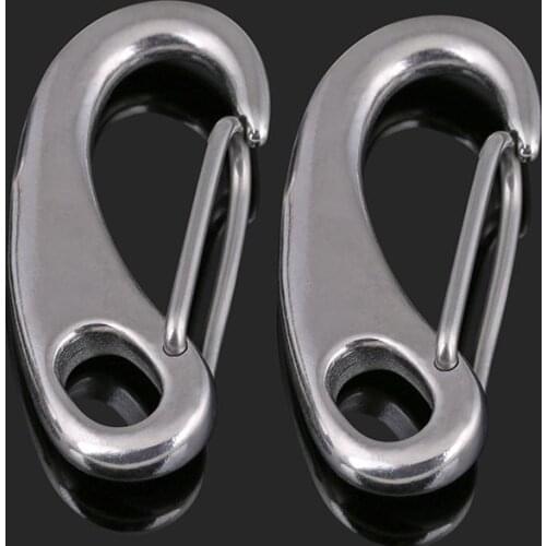 Authentic 304 Stainless Steel Egg Type Shackle / Egg Hook / Wire Rope Quick Hanging Buckle / Elliptical Spring Unbuckle Hook