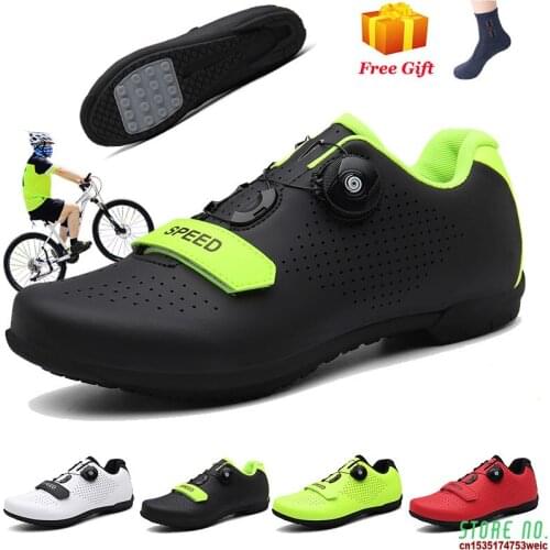 Profrssional MTB Cycling Shoes SPD Cleat Pedal Men Outdoor Breathable Cheap Bike Shoes Road Bicycle Racing Sneakers Dropshipping