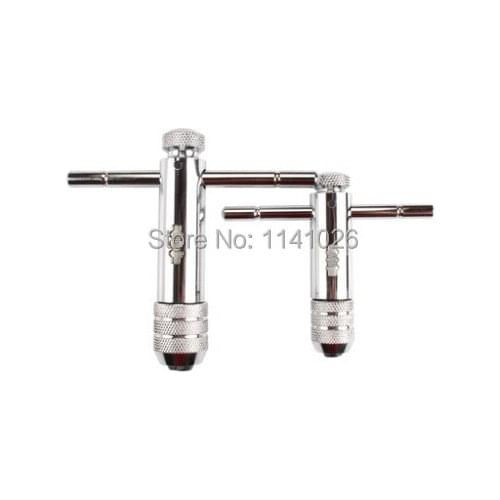 Reversible 5mm-12mm T-Handle Ratchet Ratcheting Tap Wrench tool Chuck Type M5-M12