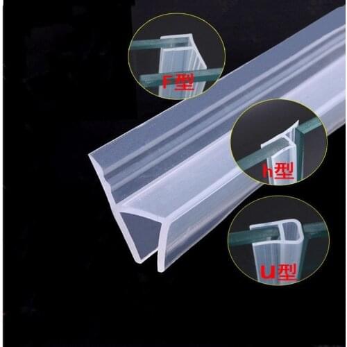 6-10mm Silicone Sealing Strips Frameless Glass Door Window Gap Seal Weatherstrip dust proof Screen Bathroom Hardware Accessories