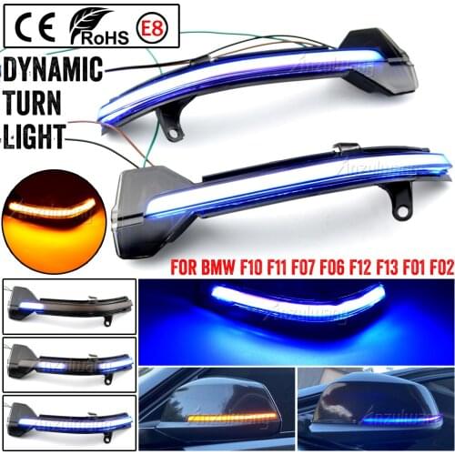 Dynamic Turn Signal LED Rearview Mirror Indicator Blinker Repeater Light For BMW 5 6 7 Series F10 F11 F07 F06 F12 F13 F01