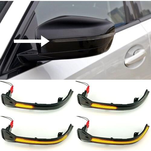 2pcs LED Dynamic Blinker Sequential Indicator Turn Signal Light Side Rear View Mirror Lamp for BMW 3er G20 G21 G28 G2x 2019 2020