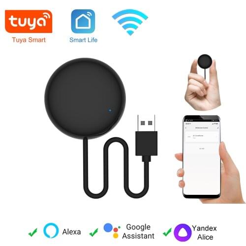 Tuya Smart WiFi IR Remote Universal for Smart Home Control for TV Air Conditioner Works with Alexa Google Home Yandex Alice