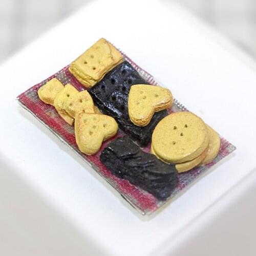 1/12 Miniature Artificial Cookies Biscuit Display Model Dollhouse Toy Play Gift